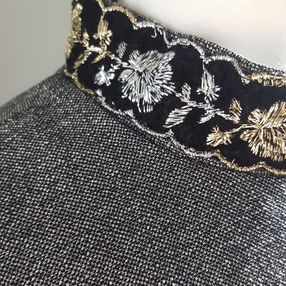 Vintage metallic gown ☄ - Picture 3 of 5